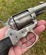 Antique Colt Model 1877 Thunderer Sherriff's Model Revolver w/ Alameda County Sherriff's Holster - 12 of 20