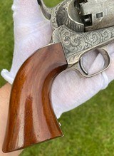 Early Factory Engraved Colt Model 1851 Navy Donut Scroll Revolver - 11 of 20
