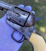 Antique Colt Single Action Army Revolver w/ Ivory Grips - SAA - MFG 1878 - 3 of 17