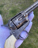 Nimschke Shop Engraved Early 3 Digit Colt Single Action Army Revolver - SAA - 11 of 20