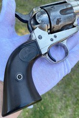 Antique Colt Single Action Army SAA Revolver w/ Cattle Brand mark - 9 of 15