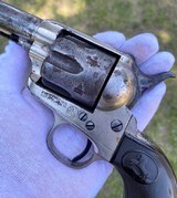 Antique Colt Single Action Army SAA Revolver w/ Cattle Brand mark - 3 of 15