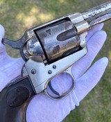 Antique Colt Single Action Army SAA Revolver w/ Cattle Brand mark - 10 of 15