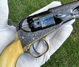 Antique Factory Engraved Colt Model 1862 Police Revolver - 12 of 17