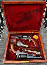 consecutive serial numbered cased pair colt transitional pocket baby dragoon revolvers