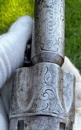 Antique Factory Engraved Colt 1863 Police with Carved Ivory Grips - 6 of 13