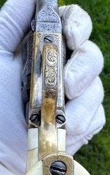 Antique Factory Engraved Colt 1863 Police with Carved Ivory Grips - 13 of 13