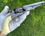 Antique Factory Engraved Colt 1863 Police with Carved Ivory Grips - 8 of 13
