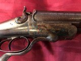 J. Braddell & Son, Belfast 8 Gauge Double Barrel Hammer Shotgun - 15 of 15