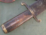 Large Antique Bowie knife with scabbard "1836" dated. - 3 of 5