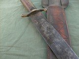 Large Antique Bowie knife with scabbard "1836" dated. - 4 of 5