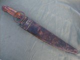 Very unique large fighting knife dates to around 1790's to 1860 - 1 of 12