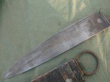 Very unique large fighting knife dates to around 1790's to 1860 - 4 of 12