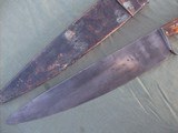 Very unique large fighting knife dates to around 1790's to 1860 - 3 of 12