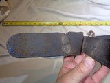 Rare, Confederate,Texas, Civil War antique Bowie knife with original belt rig w/ lone star buckle - 5 of 15