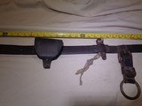 Rare, Confederate,Texas, Civil War antique Bowie knife with original belt rig w/ lone star buckle - 6 of 15