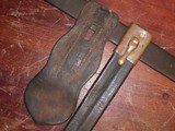 Rare, Confederate,Texas, Civil War antique Bowie knife with original belt rig w/ lone star buckle - 9 of 15