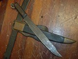 Rare, Confederate,Texas, Civil War antique Bowie knife with original belt rig w/ lone star buckle - 7 of 15