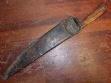 Large Bowie Knife with Blacksmith made Copper Sheath - 2 of 12