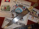 Large, Coffin-Hilt
Antique Bowie knife with scabbard - 6 of 10