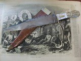 Large, Coffin-Hilt
Antique Bowie knife with scabbard - 2 of 10