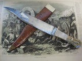 Large, Coffin-Hilt
Antique Bowie knife with scabbard - 3 of 10