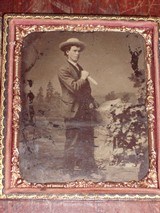 Antique Tintype -"Gentleman Stabber" with Bowie knife - 4 of 7
