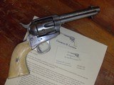 Nimschke engraved Colt SAA .45 with checkered ivory grips manufactured in1876 - 6 of 12