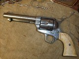 Nimschke engraved Colt SAA .45 with checkered ivory grips manufactured in1876 - 10 of 12