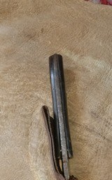 Antique Bowie Knife with Native American Indian Beaver Tail Skin Sheath - Image 7 of 9