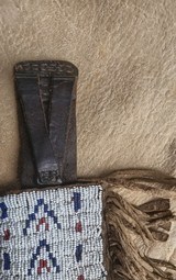 Antique Plains Indian beaded knife sheath. - Image 13 of 14