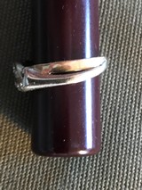 Ladies 2 tone white&yellow 10 K Gold ring with 10 Diamonds - 3 of 9