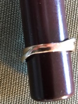 Ladies 2 tone white&yellow 10 K Gold ring with 10 Diamonds - 4 of 9