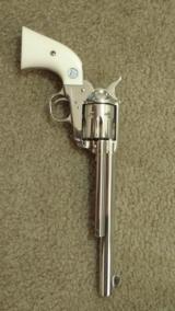 Colt SAA .45 Colt Nickel Genuine Ivory Grips- 7 of 14