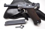 SUPER RARE WW2 NAZI NAVY "O" PROPERTY LUGER 1936 S/42 CODE 9MM PISTOL WITH NAZI NAVY MARKED HOLSTER, COMPLETE RIG! - 1 of 20