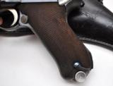 SUPER RARE WW2 NAZI NAVY "O" PROPERTY LUGER 1936 S/42 CODE 9MM PISTOL WITH NAZI NAVY MARKED HOLSTER, COMPLETE RIG! - 9 of 20