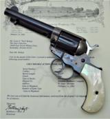 OUTSTANDING COLT M1877 THUNDERER DOUBLE ACTION .41 CALIBER MANUFACTURED 1904 WITH FACTORY LETTER!!! - 4 of 20