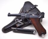 RARE WW2 1939 DATED NAZI POLICE "S/42" VARIATION MAUSER LUGER PISTOL RIG 9MM with Two Matching Magazines, Tool and Holster - 1 of 20