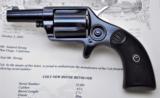 HISTORICALLY SIGNIFICANT ANTIQUE COLT NEW HOUSE REVOLVER .41 CALIBER W/FACTORY LETTER SHIPPED TO C.H. COLT MFG 1894 - 2 of 13
