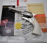 GORGEOUS COLT CUSTOM SHOP SINGLE ACTION ARMY NICKEL .45 REVOLVER TYPE B ENGRAVED WITH IVORY GRIPS UNTURNED! NEW IN BOX! - 2 of 24