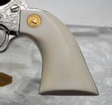 GORGEOUS COLT CUSTOM SHOP SINGLE ACTION ARMY NICKEL .45 REVOLVER TYPE B ENGRAVED WITH IVORY GRIPS UNTURNED! NEW IN BOX! - 10 of 24