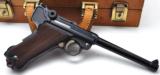 EXTREMELY RARE MAUSER NAVY GERMAN LUGER 9MM (ONLY 10 EVER IMPORTED) W/MAUSER CASE, TWO MAGS, TEST TARGET, MANUAL AND OTHER ACCESSORIES!! - 9 of 23