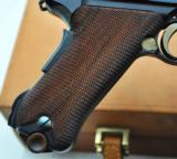 EXTREMELY RARE MAUSER NAVY GERMAN LUGER 9MM (ONLY 10 EVER IMPORTED) W/MAUSER CASE, TWO MAGS, TEST TARGET, MANUAL AND OTHER ACCESSORIES!! - 12 of 23