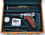 EXTREMELY RARE MAUSER NAVY GERMAN LUGER 9MM (ONLY 10 EVER IMPORTED) W/MAUSER CASE, TWO MAGS, TEST TARGET, MANUAL AND OTHER ACCESSORIES!! - 2 of 23