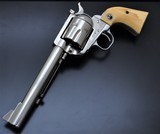 SUPER RARE EARLY(1956) NICKEL RUGER BLACKHAWK .44 MAGNUM REVOLVER W/IVORY GRIPS & FACTORY LETTER!! C&R!!! - 1 of 20