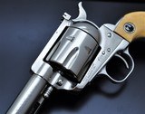 SUPER RARE EARLY(1956) NICKEL RUGER BLACKHAWK .44 MAGNUM REVOLVER W/IVORY GRIPS & FACTORY LETTER!! C&R!!! - 5 of 20