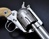 SUPER RARE EARLY(1956) NICKEL RUGER BLACKHAWK .44 MAGNUM REVOLVER W/IVORY GRIPS & FACTORY LETTER!! C&R!!! - 9 of 20