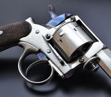 RARE ANTIQUE NICKEL GASSER 9MM SECURITY GUARD REVOLVER! ORIGINAL FINISH! HEXAGON BARREL! - 8 of 22