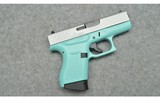 Glock ~ 43 Robin's Egg Blue ~ 9MM - 1 of 2