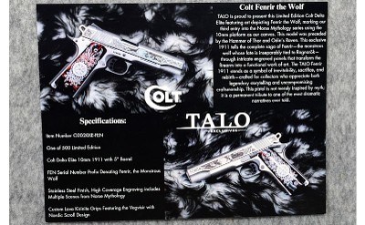 Colt ~Delta Elite Fenrir TALO Limited Edition ~ 10mm - Image 7 of 7